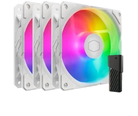 Cooler Master SickleFlow Edge 120 ARGB White Edition 3-Pack Fan Kit, weiß, LED-Steuerung, 120mm