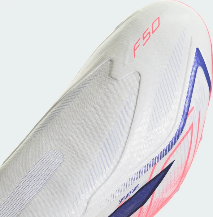 adidas F50 Hyperfast League Laceless AG cloud white/solar purple/solar turbo
