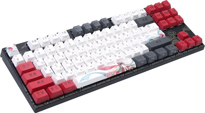 Varmilo VEA87, Beijing Opera, TKL, LEDs weiß, MX SILENT RED, USB, US