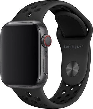 Apple Nike Sportarmband S/M und M/L für Apple Watch 40mm anthrazit/schwarz