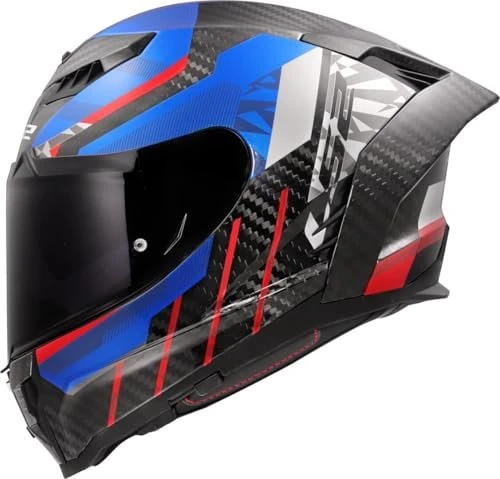 LS2 FF807 Dragon Carbon Trax schwarz/blau/rot