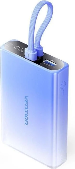 Vention Power Bank 22.5W (USB-C & Lightning Cable) 10000mAh blau