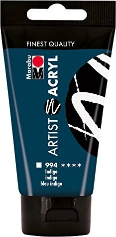 Marabu Artist Acryl Acrylfarbe, indigo, 75ml