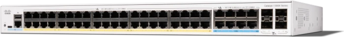 Cisco Catalyst 1300X Rackmount Gigabit Managed Switch, 48x RJ-45, 4x SFP28, 740W PoE++