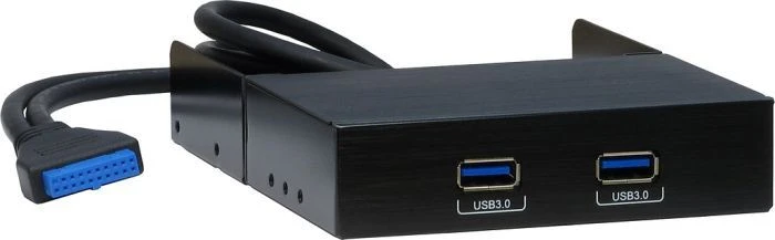 Inter-Tech 3.5" USB 3.0 Frontpanel, 3.5" Multifunktionspanel