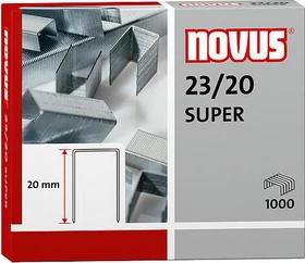Novus SUPER Heftklammern, 23/20, verzinkt, 1000 Stück