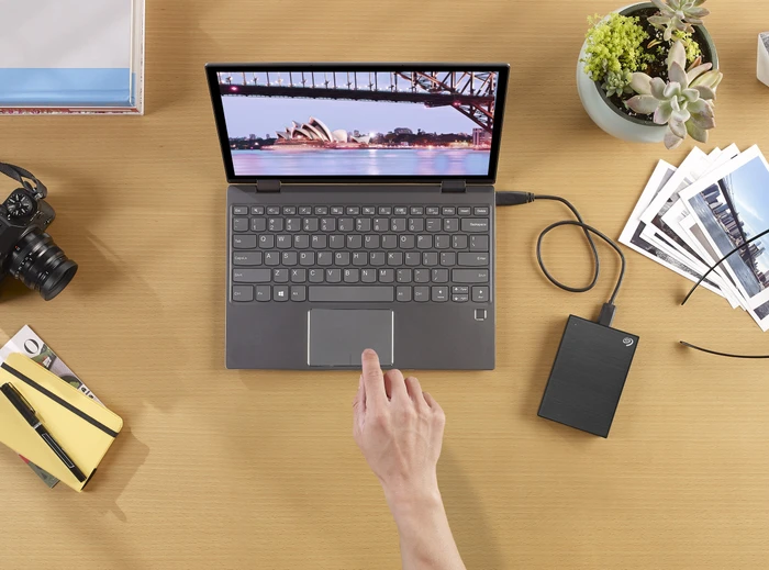 Seagate One Touch Portable HDD with Password, Black, 5TB, +Rescue, USB 3.0 Micro-B