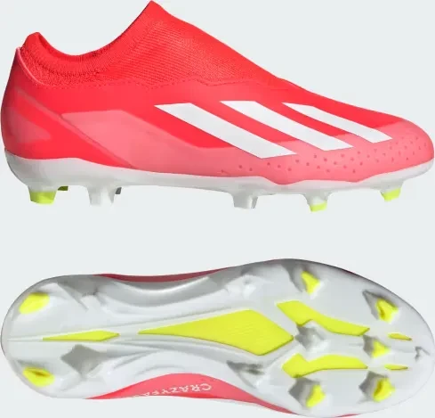 adidas X Crazyfast League LL FG solar red/cloud white/team solar yellow 2 (Junior)