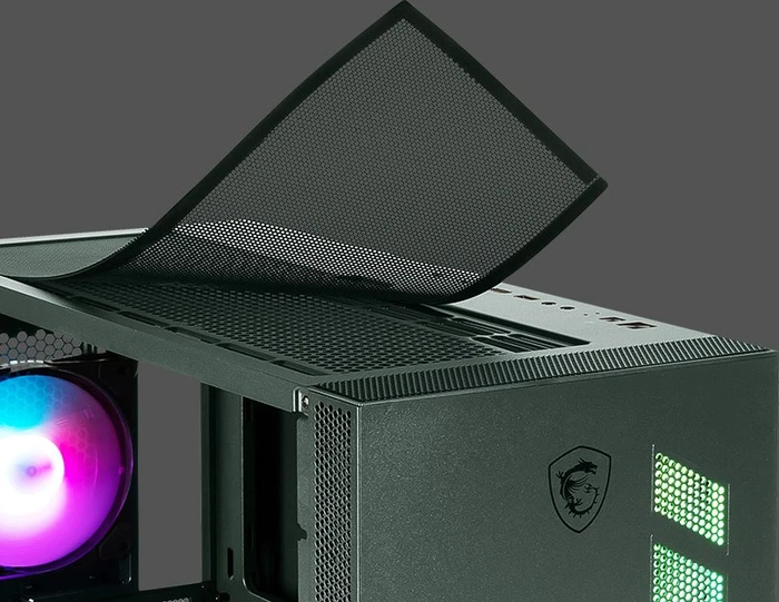 MSI MAG Vampiric 300R Midnight Green, Glasfenster