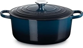 Le Creuset Signature Gusseisen Bräter rund 22cm 3.3l nuit
