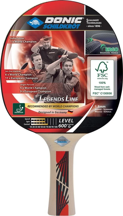Donic Schildkröt Legends 600 FSC Tischtennisschläger