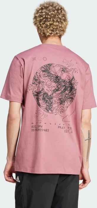 adidas City Escape Graphic T-Shirt kurzarm preloved crimson (Herren)