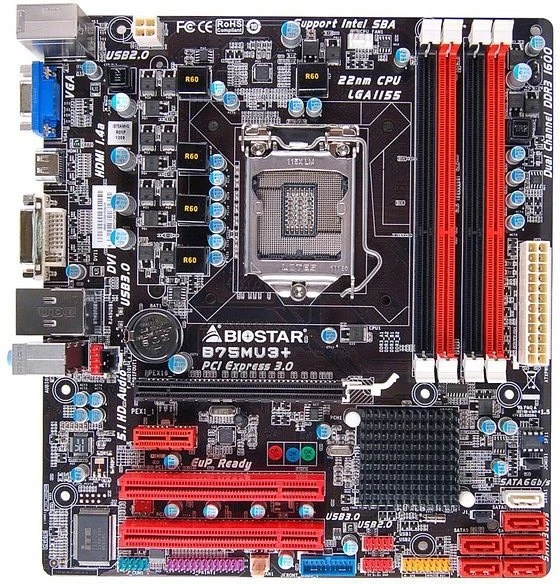 Biostar B75MU3+ (Intel 1155)