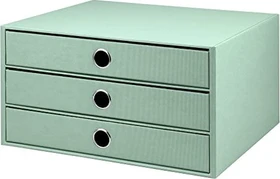 Rössler 3er Schubladenbox, 3 Schubladen, A4, mint
