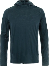 Fjällräven Abisko Wool Hoodie Funktionsshirt langarm dark navy (Herren)