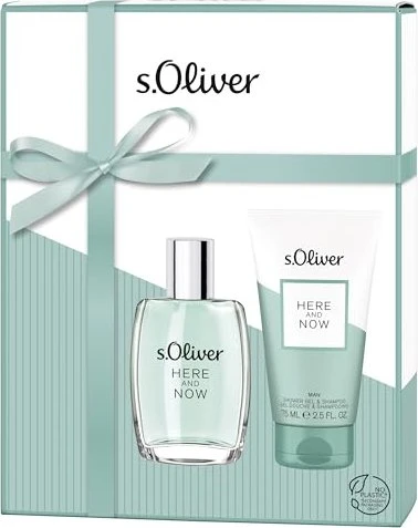s.Oliver Here & Now for Men EdT 30ml + Duschgel 75ml Duftset