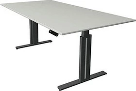 Kerkmann Move 3 elektrisch höhenverstellbarer Sitz-Steh-Schreibtisch 200x100cm grau/anthrazit