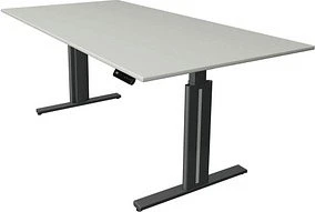 Kerkmann Move 3 elektrisch höhenverstellbarer Sitz-Steh-Schreibtisch 200x100cm grau/anthrazit