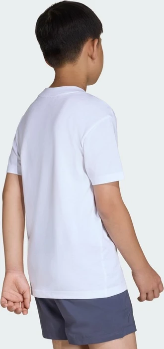 adidas Essentials T-Shirt kurzarm white/semi ice tangerine/pure tangerine/pure orange (Junior)