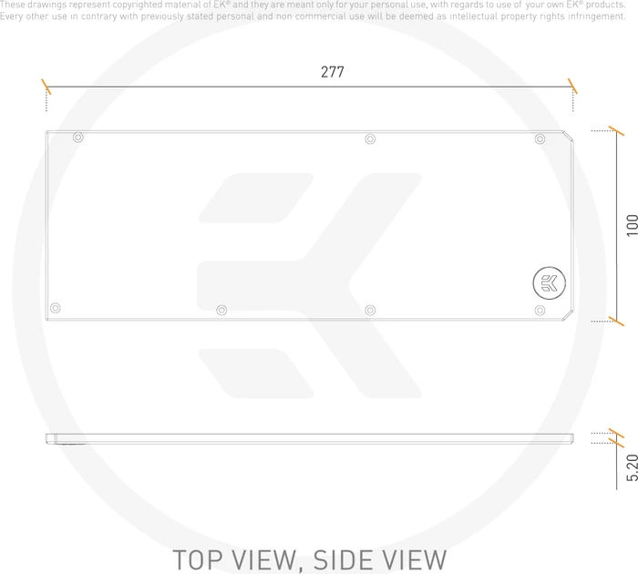EK Water Blocks Quantum Line EK-Quantum Vector XC3 RTX 3070 Backplate schwarz