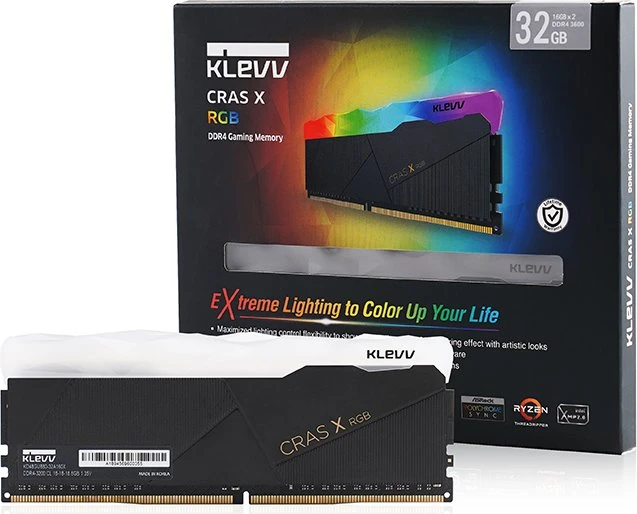 Klevv Cras X RGB UDIMM 32GB Kit, DDR4-3200, CL16-18-18-38