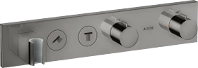 Hansgrohe Axor ShowerSolutions Thermostatmodul Select 460/90 Unterputz für 2 Verbraucher polished black chrome