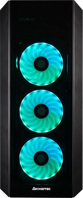 Chieftec Gamer GL-03B Scorpion 3 RGB, schwarz, USB-C, Glasfenster