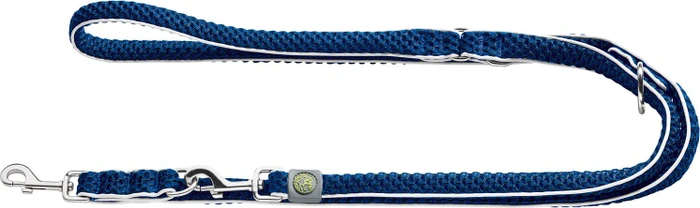 Hunter verstellbare Führleine Hilo 25/200, 2m, blau