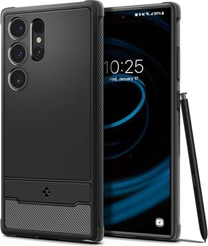 Spigen Rugged Armor Matte Black Samsung Galaxy S24 Ultra Image