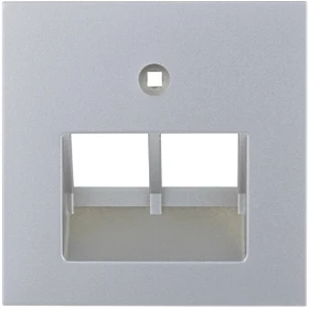 REV Ritter Quadro Abdeckung für RJ45 Anschlussdose, silber