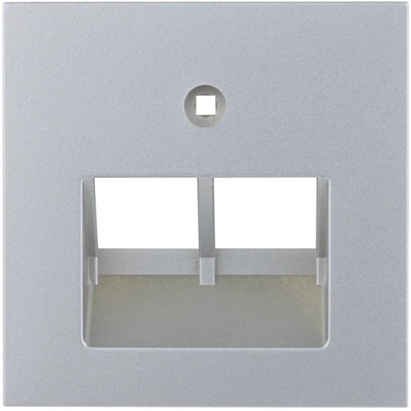REV Ritter Quadro Abdeckung für RJ45 Anschlussdose, silber