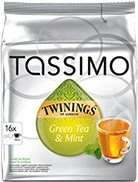 Tassimo T-Disc Twinings Grüner Tee mit Minze Teekapseln, 80 Stück (5x 16 Stück)