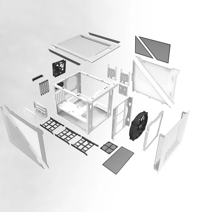 Thermaltake Divider 200 TG Air Snow Edition, weiß, Glasfenster