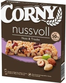 Corny Nussvoll Müsliriegel Nuss/Traube 96g (4x 24g)