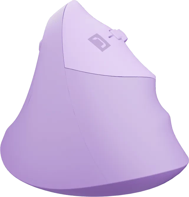 Natec Crake 2 Vertical Wireless Mouse Pure Lavender, USB/Bluetooth