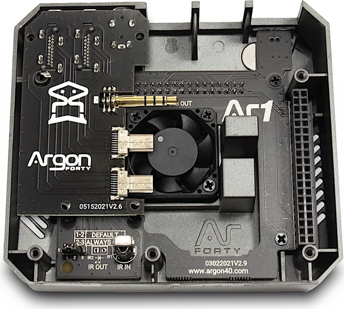Inter-Tech ODS-727 Case für Raspberry Pi 4, schwarz