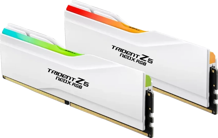 G.Skill Trident Z5 NeoX RGB Matte White UDIMM 32GB Kit, DDR5-6000, CL26-36-36-32