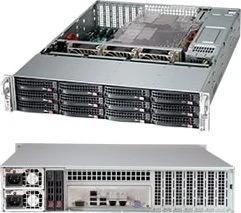 Supermicro SuperChassis 826BAC4-R920LPB, grau/schwarz, 2HE, 1x 920W redundant