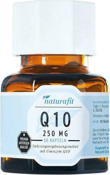 naturafit Q10 250mg natürlich Kapseln, 30 Stück