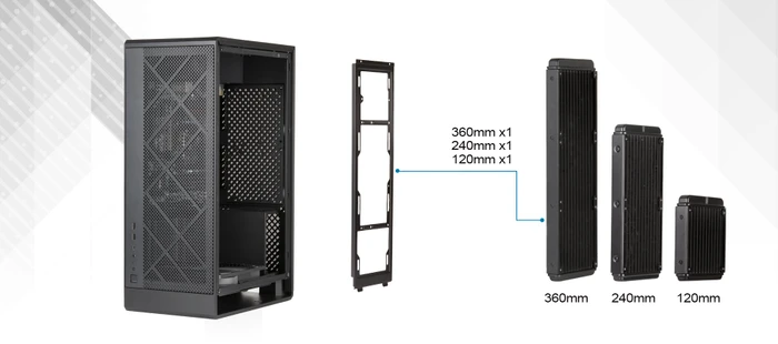 SilverStone Alta G1M Black, schwarz