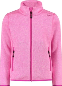 CMP Fleece Knit-Tech Meliert Jacke bubblegum/bianco (Junior)
