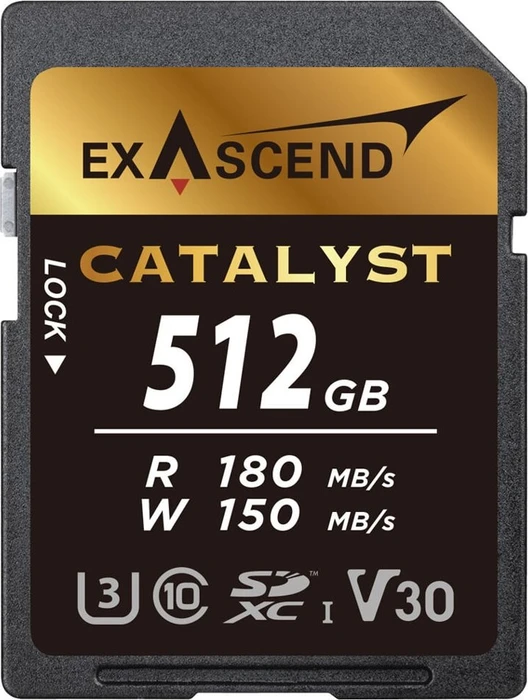 Exascend Catalyst R180/W150 512GB, UHS-I U3, Class 10