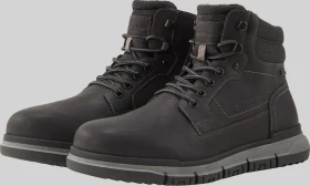 Tom Tailor Gefütterte Kunstleder Stiefeletten schwarz (Herren)