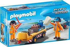 playmobil City Action Flugzeugschlepper mit Fluglotsen