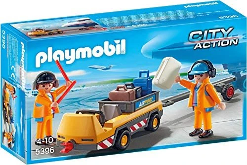 playmobil City Action Flugzeugschlepper mit Fluglotsen