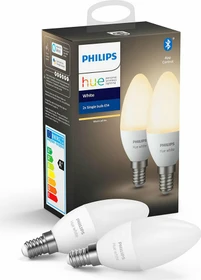 Philips Hue White LED-Candle E14 5.5W/827, 2 Stück
