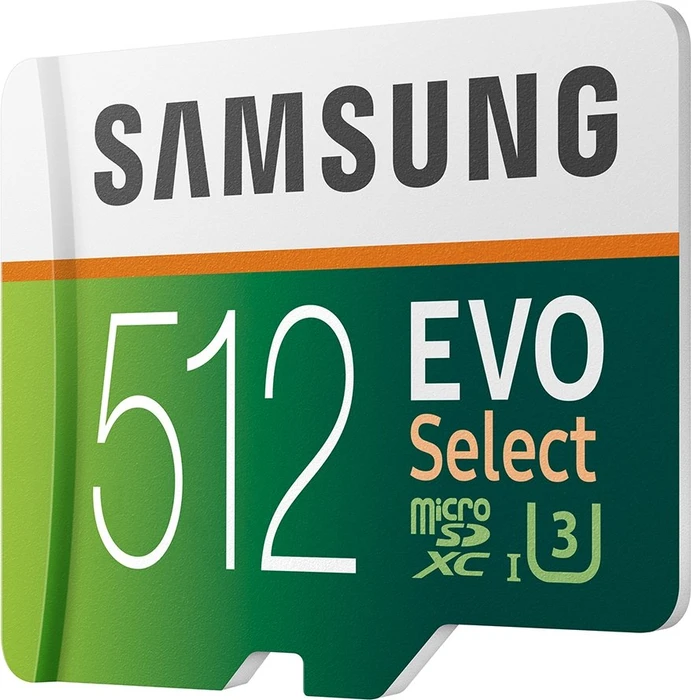Samsung EVO Select R100/W90 512GB Kit, UHS-I U3, Class 10