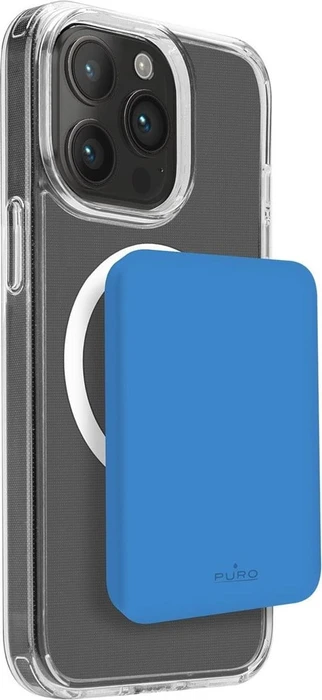 Puro Powerbank Mini Power Mag Wireless 4200mAh blau