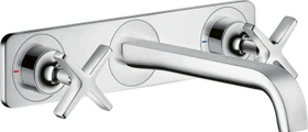 Hansgrohe Axor Citterio E Waschbeckenarmatur mit Platte chrom