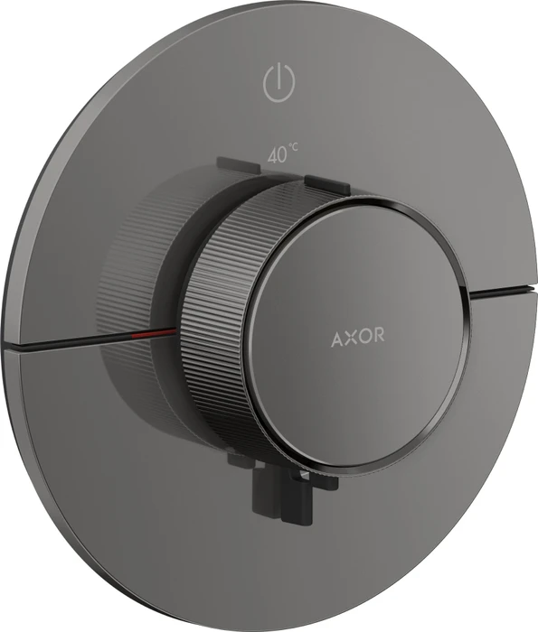 Hansgrohe Axor ShowerSelect ID rund Thermostat für 1 Verbraucher polished black chrome
